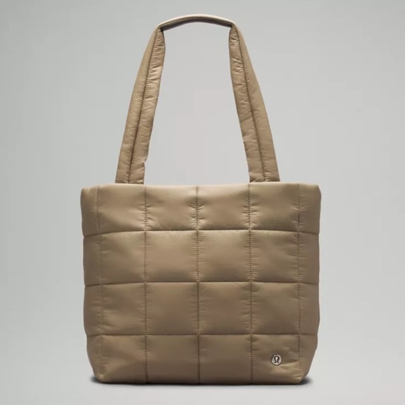 NWT Lululemon Athletica Quilted Grid Crossbody Bag In Fawn Brown ASIA EXCLUSIVE
